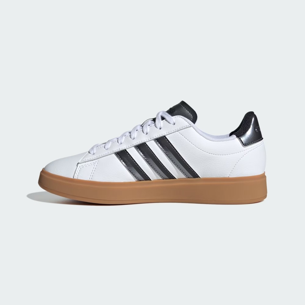 Adidas Grand Court 2.0 White/Black Gum Sole JH8683 Women's Size 6 - Picture 4 of 7